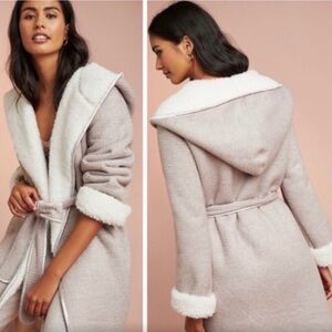 Anthropologie Pure & Good Hooded Robe